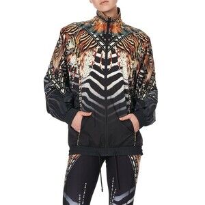 CAMILLA Lost Paradise Zip Front Windbreaker Jacket Sz LARGE NEW $599